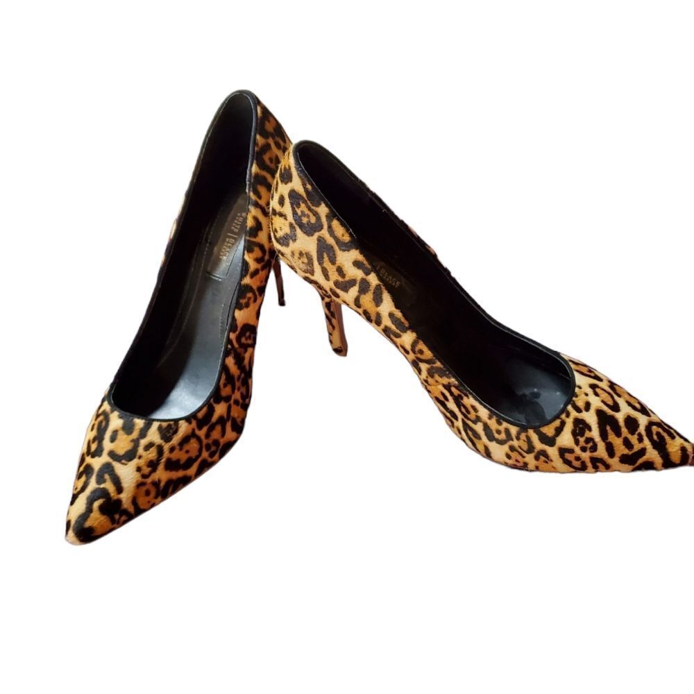 White House Black Market Leopard Print Heels
